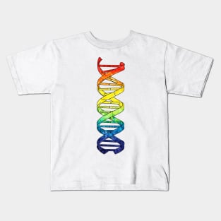 Rainbow DNA scientific Kids T-Shirt